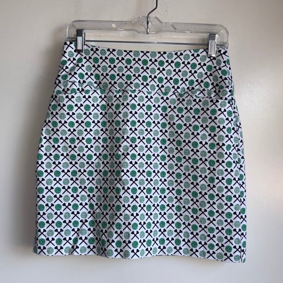 SWING CONTROL Golf Skort Skirt Size 6 Tennis Pickleball Golfball Print ~EUC - Picture 1 of 13